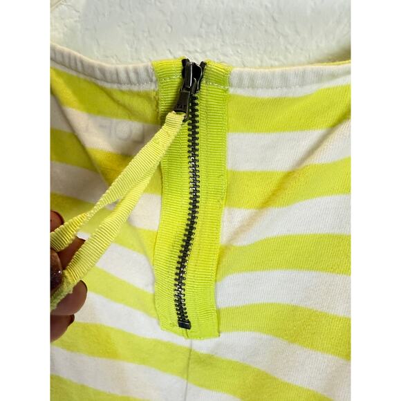 LOFT Yellow Striped Sleeveless Tank Top - Size Large - Picture 4 of 5